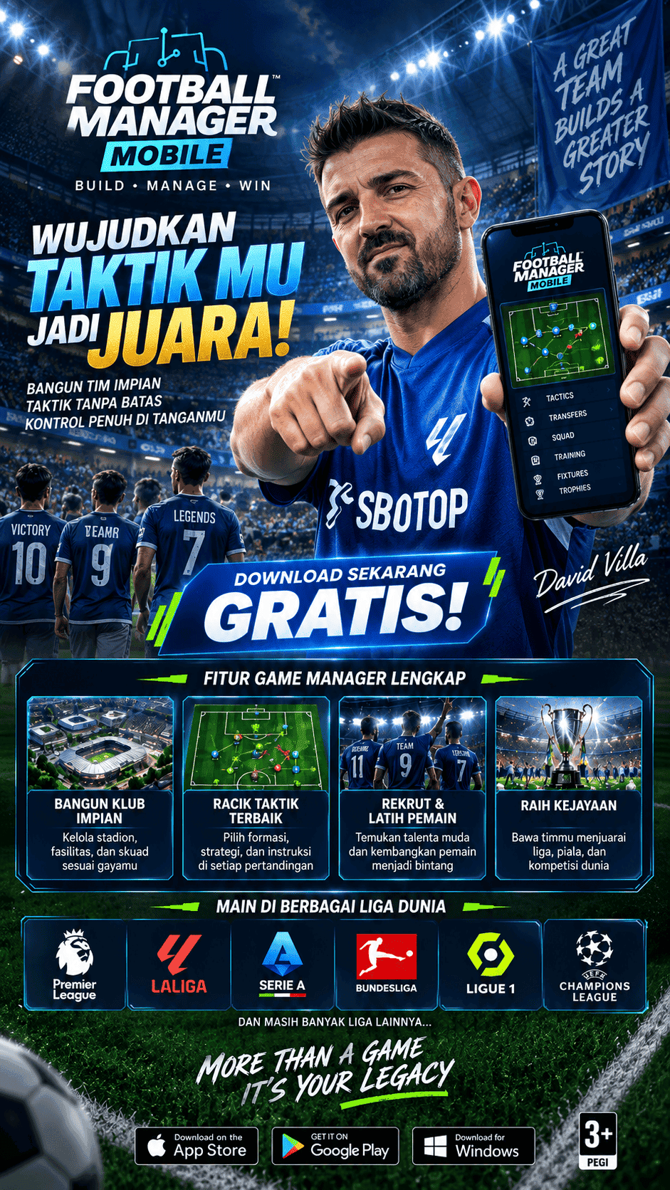 Visual David Villa Avatar di Football Manager